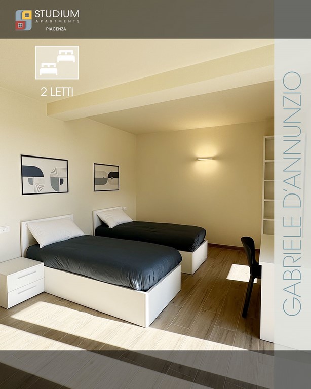 appartamenti per studenti a piacenza con 2 letti